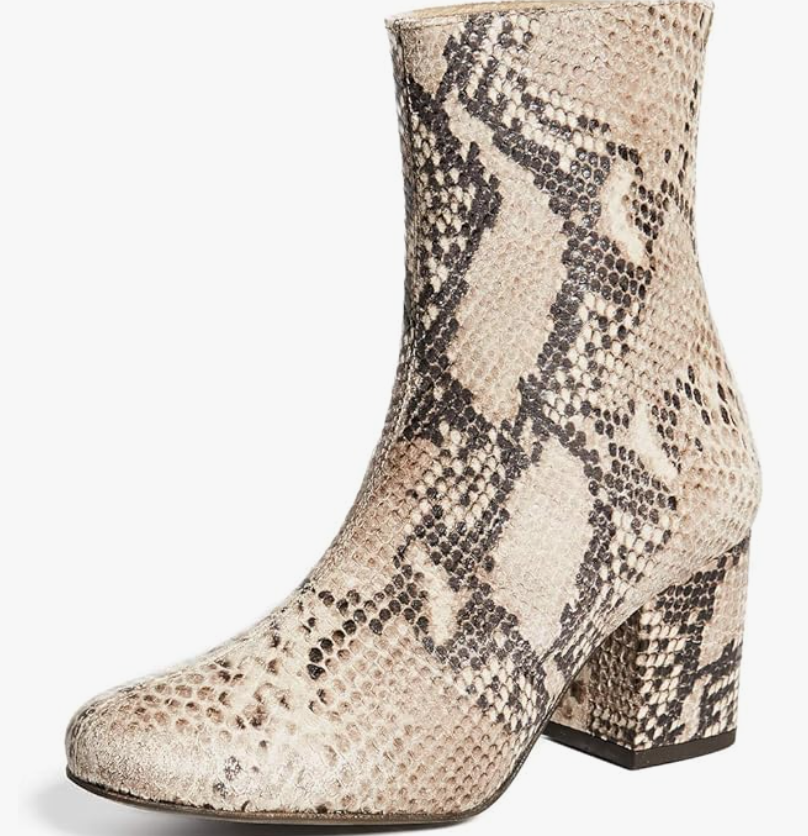 Free People Cecile Ankle Boot in Snake FINAL SALE