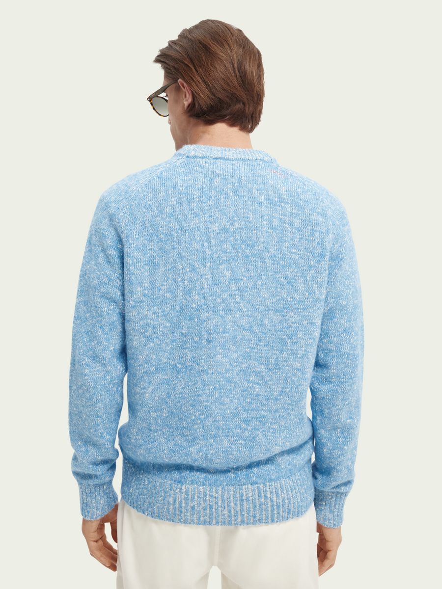 Scotch & Soda Mens Multicolor Crewneck Sweater in Blue Oasis - FINAL S –  Serge+ Jane