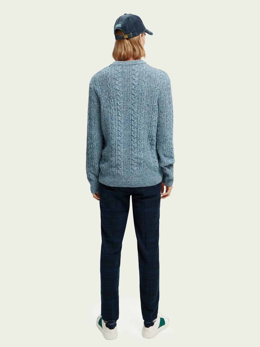 Glen Cable Knit Sweater - Whisky