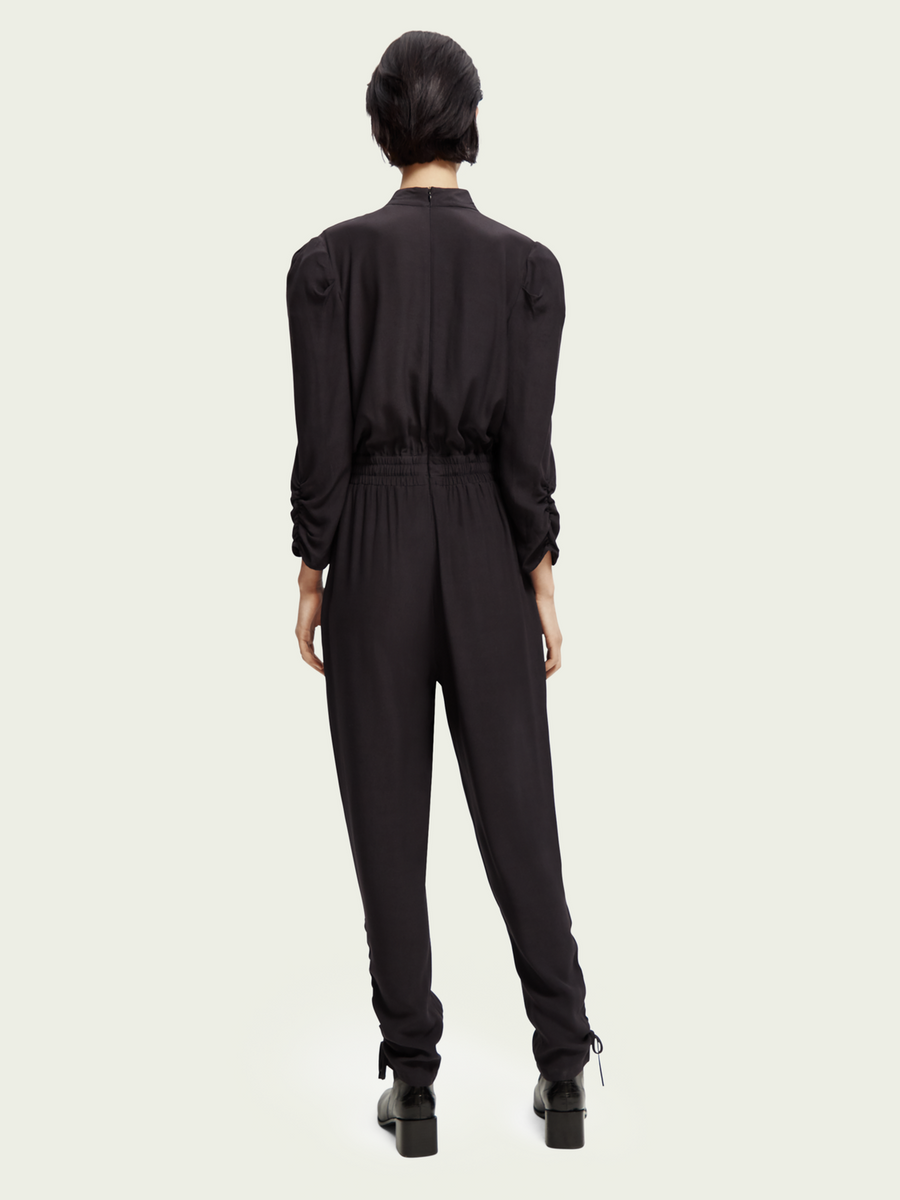 Scotch & Soda Jumpsuit w/Gathered Details in Black Sky - FINAL SALE