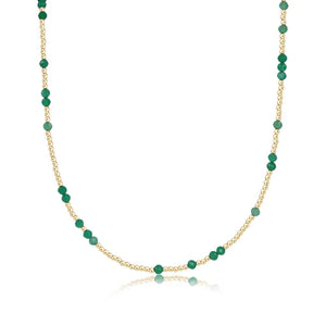 enewton 15" Choker Hope Unwritten Gemstone - Green Onyx