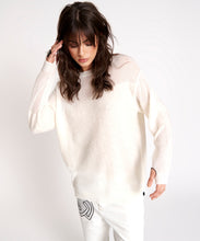 Load image into Gallery viewer, One Teaspoon Shattered Crew Neck Sweater in White - FINAL SALE