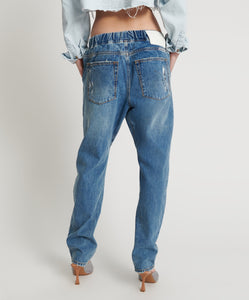 One Teaspoon Pacifica Artiste Shabbies Drawstring Boyfriend Jeans - FINAL SALE