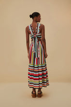 Load image into Gallery viewer, Farm Rio Color Stripes Sleeveless Maxi Dress - FINAL SALE