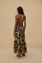 Load image into Gallery viewer, Farm Rio Cool Foliage Black Sleeveless Maxi Dress - FINAL SALE