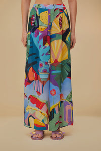 Farm Rio Tropical Scenario Multicolor Pants - FINAL SALE