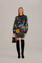 Load image into Gallery viewer, Farm Rio Bucolic Garden Black Sweater Dress - FINAL SALE