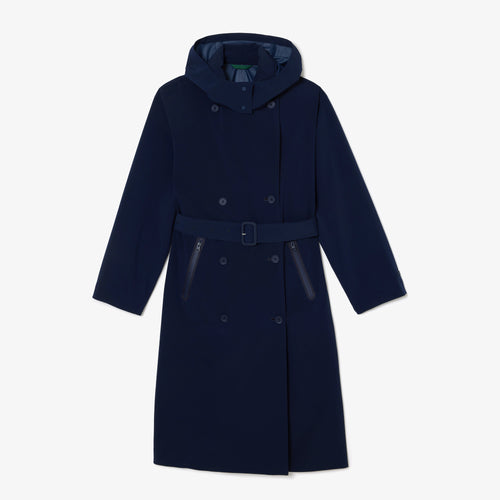 Lacoste Oversized Trench Coat in Navy - FINAL SALE