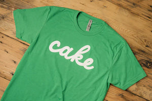 Northmade Co. Edina Cake Script T-Shirt in Green