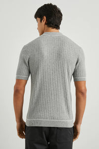 Rails Hardy Polo Shirt in Grey Melange