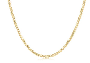 enewton 15" Choker Classic Gold 3mm Bead