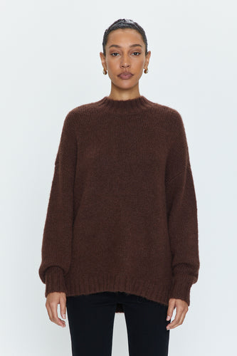 Pistola Carlen Mock Neck Sweater in Cocoa