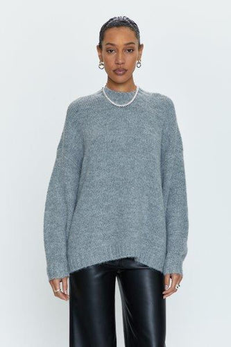 Pistola Carlen Mock Neck Sweater in Heather Grey