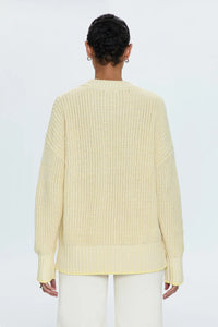 Pistola Tina Crewneck Sweater in Soft Yellow Marl