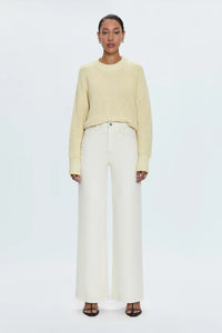 Pistola Tina Crewneck Sweater in Soft Yellow Marl