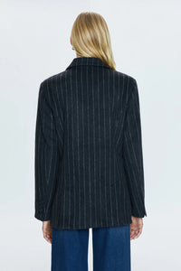 Pistola Jane Oversized Blazer in Charcoal Stripe - FINAL SALE