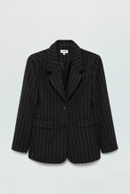 Load image into Gallery viewer, Pistola Jane Oversized Blazer in Charcoal Stripe - FINAL SALE