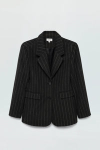 Pistola Jane Oversized Blazer in Charcoal Stripe - FINAL SALE