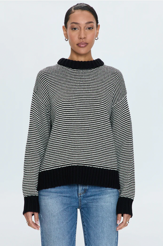 Pistola Jadine Turtleneck Sweater Midnight Stripe