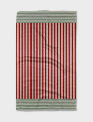 Geometry Mrs. Clause Stripe Tea Towel