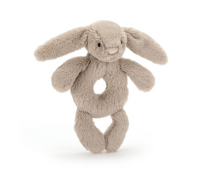 Jellycat Bashful Silver Bunny Ring Rattle