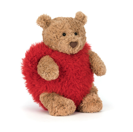 Jellycat Bartholomew Bear Heartthrob