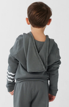 Load image into Gallery viewer, Sol Angeles Kids Waves Zip Hoodie in Storm - FINAL SALE