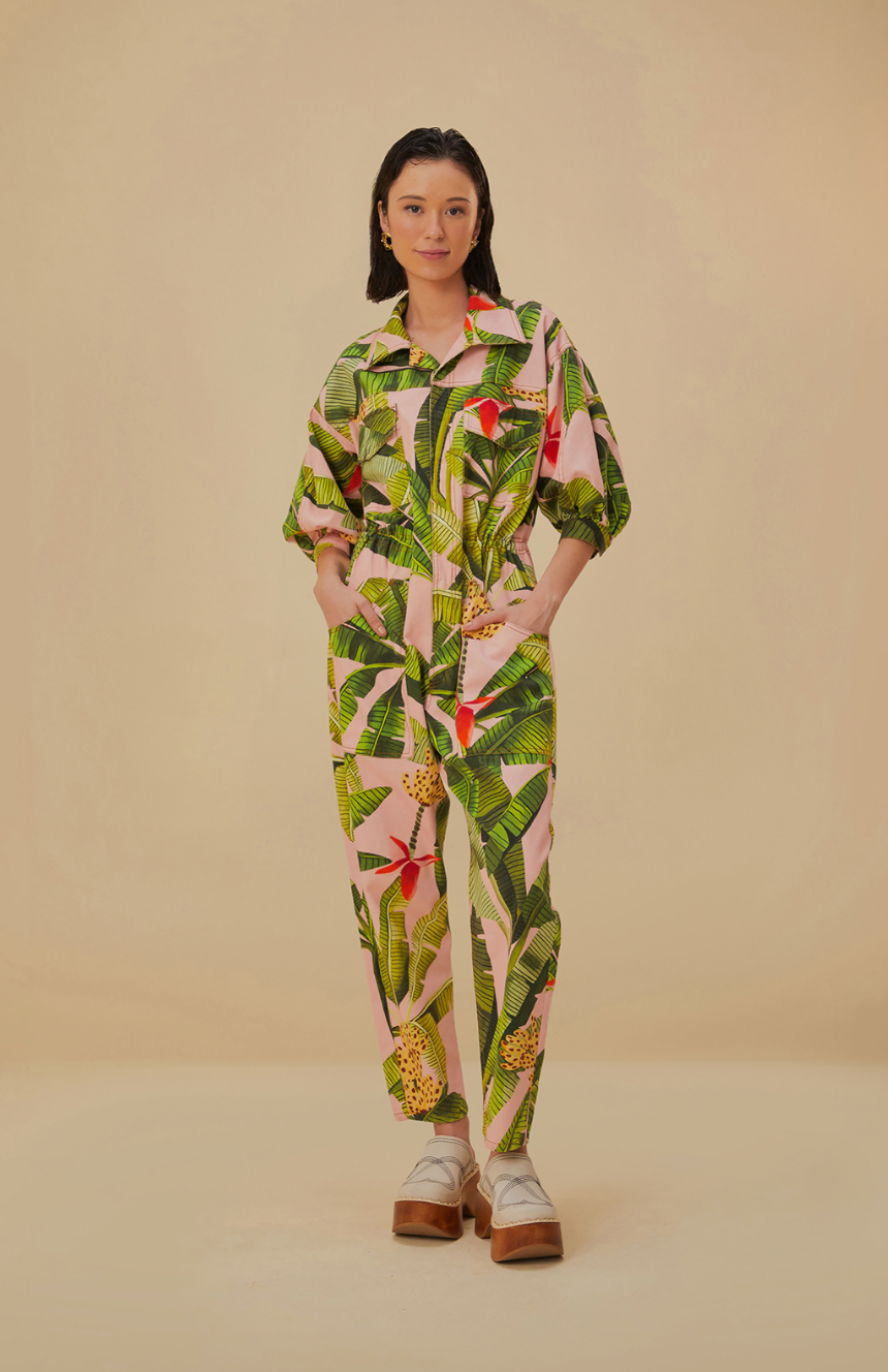 Farm Rio Banana Leaves Jumpsuit - FINAL SALE