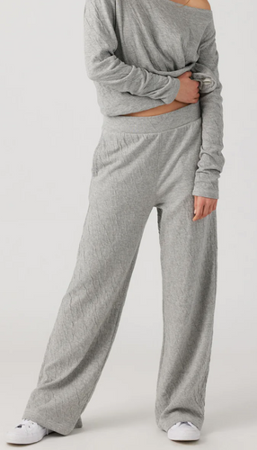 Sol Angeles Crinkle Jersey Culotte Pant in Heat