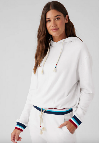 Sol Angeles Flag Cinch Hoodie in White