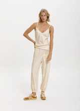 Load image into Gallery viewer, Cali Dreaming Track Pant in Gold Weave - FINAL SALE