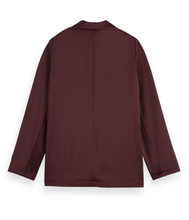 Load image into Gallery viewer, Scotch and Soda Satin Blazer in Dark Bordeaux