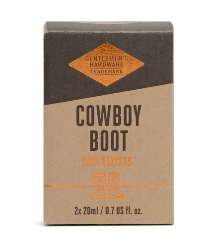 Gentlemen's Hardware -  Cowboy Boot Shot Glasses (set of 2)