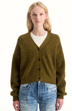 Load image into Gallery viewer, Scotch and Soda Fuzzy Relaxed Cardigan in Olive Melange