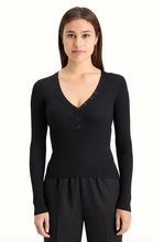 Load image into Gallery viewer, Scotch and Soda Ribbed Fitted Pullover in Evening Black