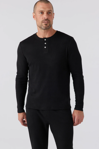 Sol Angeles Men's Elm Henley in Black