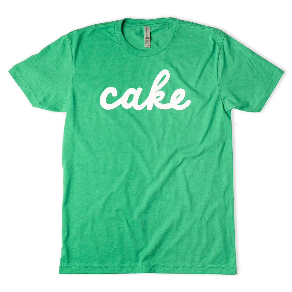 Northmade Co. Edina Cake Script T-Shirt in Green