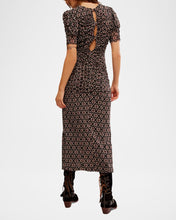 Load image into Gallery viewer, Free People Briella Midi Dress in Black Combo