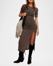 Load image into Gallery viewer, Free People Briella Midi Dress in Black Combo