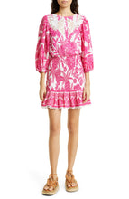 Load image into Gallery viewer, Farm Rio Tropical Woodcut Mini Dress - FINAL SALE