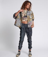 Load image into Gallery viewer, One Teaspoon Rattle Snake Leather High Waist Track Pants - FINAL SALE