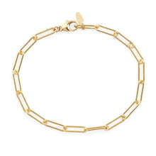 Load image into Gallery viewer, Kris Nations Thick Paperclip Chain Bracelet in Gold