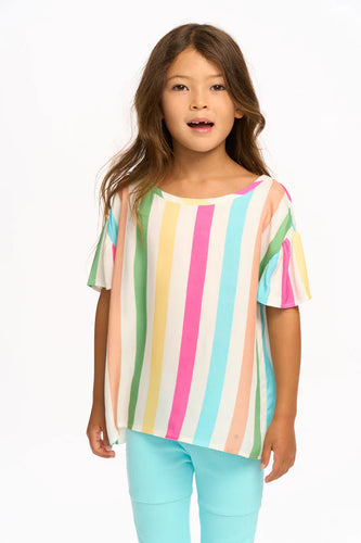 Chaser Kids Multi Color Stripe Tee - FINAL SALE