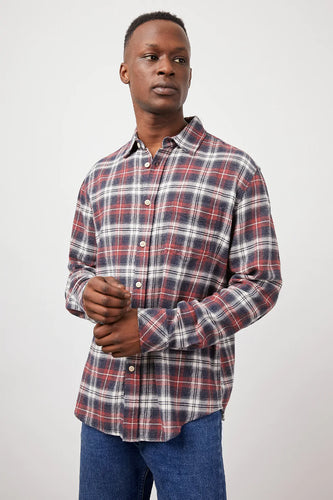 Rails Lennox Shirt - Red Shadow Melange