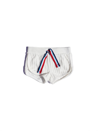 Sol Angeles Kids Santa Rosa Terry Short in Optic White - FINAL SALE