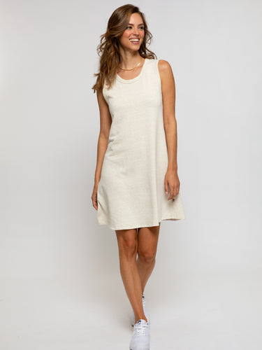 Sol Angeles Peach Stripe Flounce Dress - FINAL SALE