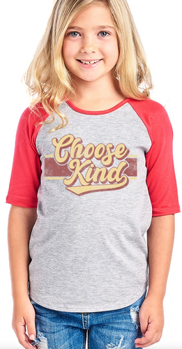 Colorbear Choose Kind Baseball Top - FINAL SALE