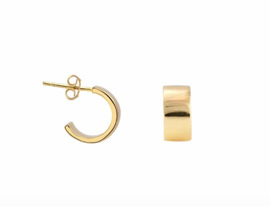 Kris Nations Wide Huggie Hoop Earrings