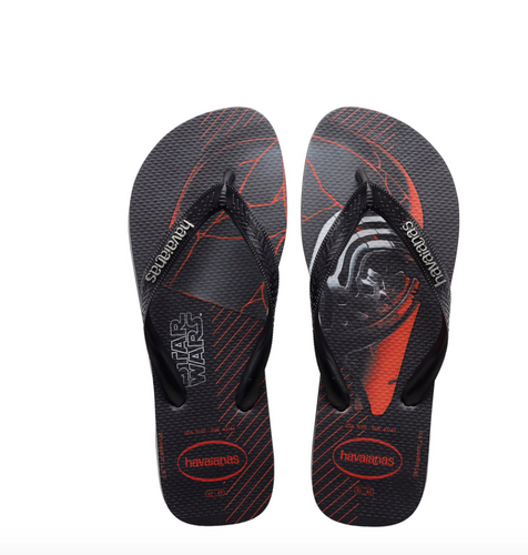 Havaianas Kids Star Wars Sandal in Black/White/Red -  FINAL SALE