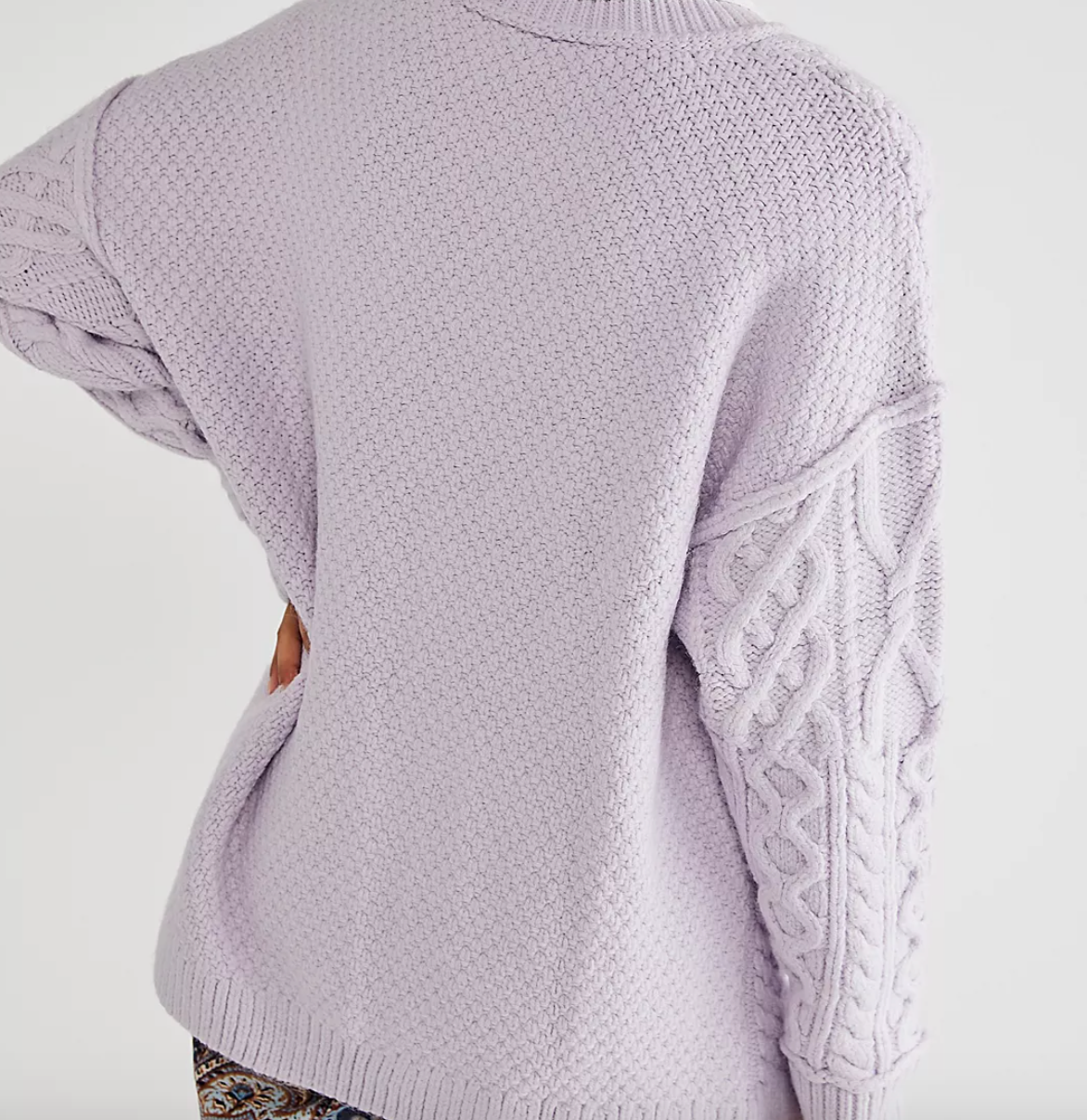 Free people outlet lavender sweater